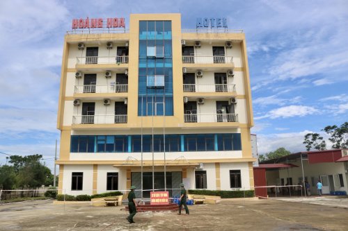Khu cách ly tại khách sạn Hoàng Hoa, xã Hoằng Tiến.jpeg